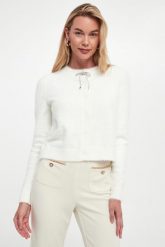 Kardigan damski z kokardką JOSEPH RIBKOFF. Kardigany damskie Joseph Ribkoff, xs, bez wzorów, bez kołnierzyka. Za 669.00 zł.