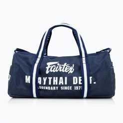 Torba treningowa Fairtex Barrel Bag. Niebieskie torby sportowe męskie FAIRTEX, bez wzorów, z materiału. Za 559.99 zł.