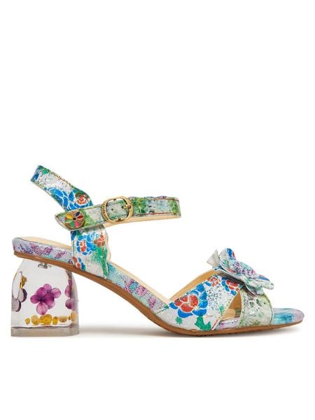 Laura Vita Sandały Framboiseo 42 Niebieski. Niebieskie sandały damskie Laura Vita, bez wzorów, ze skóry, bez obcasa, na słupku, bez zapięcia. Za 279.99 zł.