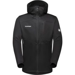 Kurtka softshell męska Mammut Ultimate VII SO Hooded Jacket. Czarne kurtki męskie Mammut, m, bez wzorów, z softshellu, bez kaptura, trekkingowe. Za 1,206.99 zł.
