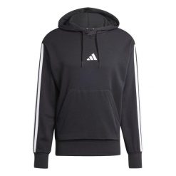 Bluza polarowa ADIDAS M 3S FT HD Czarny. Czarne bluzy damskie Adidas, m, bez wzorów, z materiału, bez ramiączek, bez kaptura. Za 226.99 zł.