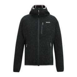 Bluza Polarowa Damska Z Kapturem Newhill. Szare bluzy damskie Regatta, na zimę, bez wzorów, z polaru, sportowe, bez ramiączek, z kapturem. Za 209.99 zł.