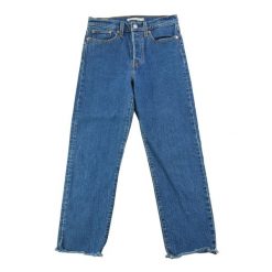 Levi Strauss damskie jeansy Wedgie Straight. Niebieskie jeansy damskie Levi's®, bez wzorów, z jeansu, sportowe. Za 170.36 zł.