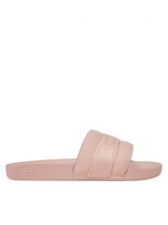Tommy Hilfiger Klapki Hilfiger Poolside With Webbing FW0FW08529 Różowy. Czerwone klapki damskie Tommy Hilfiger, bez wzorów, ze skóry, bez obcasa, bez zapięcia. Za 139.99 zł.