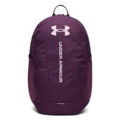 Plecak sportowy UA Hustle Lite Fioletowy Echo 26.5L. Czerwone plecaki męskie Under Armour, bez wzorów, z materiału, sportowe. Za 158.10 zł.