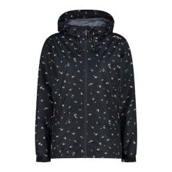 Damska kurtka wodoodporna CMP. Szare kurtki sportowe damskie CMP, bez wzorów, bez ramiączek, bez kaptura, trekkingowe. Za 403.50 zł.