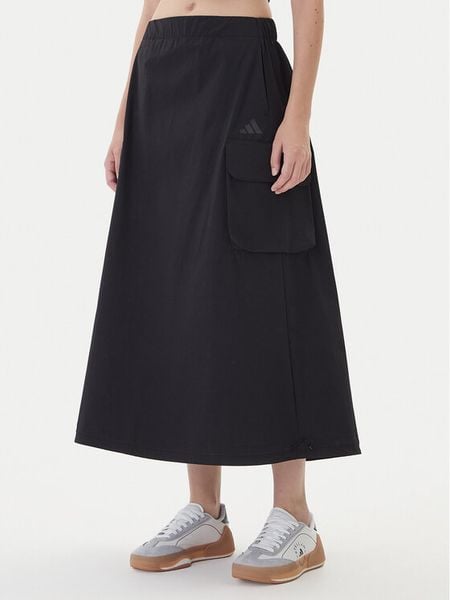 Adidas Spódnica trapezowa City Tech JM8438 Czarny Regular Fit. Czarne spódnice damskie Adidas, l, bez wzorów, z syntetyku, trapezowe. Za 259.99 zł.
