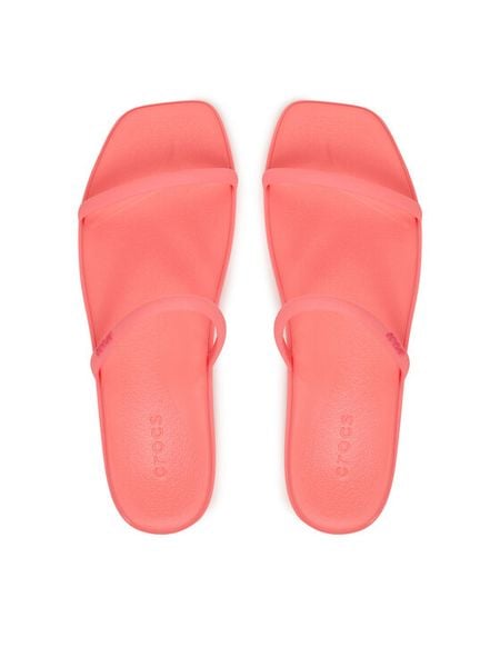 Crocs Klapki Miami Two Strap Sandal 209795 Różowy. Czerwone klapki damskie Crocs, bez wzorów, z tworzywa sztucznego, bez obcasa, bez zapięcia. Za 138.99 zł.