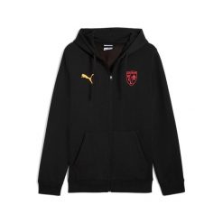 Kurtka z kapturem z zamkiem RC Lens 2025/26. Czarne kurtki sportowe męskie Puma, m, bez wzorów, ze lnu, z kapturem, na fitness i siłownię. Za 276.50 zł.
