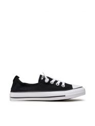 Converse Trampki Chuck Taylor All Star Shoreline Slip 537081C Czarny. Czarne trampki i tenisówki damskie Converse, bez wzorów, z materiału, bez zapięcia. Za 179.99 zł.