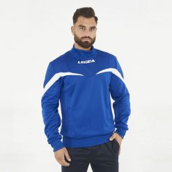 Męska Kurtka Biegowa Calcutta 100% Poliester Niebiesko-Biała. Białe kurtki męskie Legea, m, bez wzorów, z materiału, klasyczne, z kapturem. Za 72.00 zł.