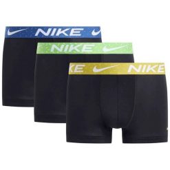 Bokserki Nike Trunk 3Pk Dorośli. Czarne bokserki męskie Nike, bez wzorów, z elastanu. Za 202.05 zł.