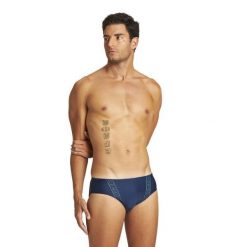 Kąpielówki slipy męskie na basen Arena Poise Brief. Niebieskie kąpielówki męskie ARENA, m, bez wzorów. Za 49.99 zł.