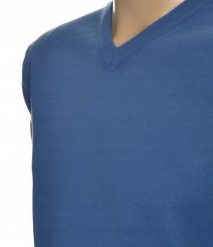 Sweter męski w szpic z kaszmiru i wełny merynosów kaszmirowy M 204. Swetry męskie Giovane Ricco, m, bez wzorów, z kaszmiru, bez kołnierzyka, bez ramiączek. Za 139.99 zł.