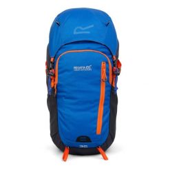 Plecak turystyczny 35L Highton V2. Niebieskie plecaki męskie Regatta, bez wzorów, z materiału. Za 279.99 zł.