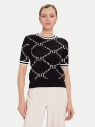 Rinascimento Sweter CFM0011924003 Czarny Regular Fit. Czarne swetry nierozpinane damskie Rinascimento, l, bez wzorów, z syntetyku, bez kołnierzyka, bez ramiączek. Za 339.99 zł.