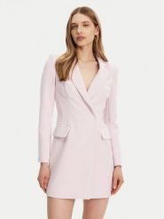 Elisabetta Franchi Sukienka koktajlowa AB-734-51E2-V600 Różowy Regular Fit. Czerwone sukienki damskie Elisabetta Franchi, bez wzorów, z syntetyku, wizytowe, bez kołnierzyka, bez ramiączek. Za 1,369.00 zł.