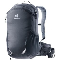 Plecak rowerowy Deuter Superbike 18 czarny 18 L ergonomiczny wentylowany. Czarne plecaki damskie Deuter, bez wzorów, sportowe. Za 539.99 zł.