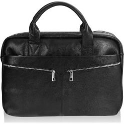 Torba męska skórzana TIZANO TM01 czarna. Czarne torby na laptopa damskie TIZANO, bez wzorów, z materiału. Za 384.00 zł.