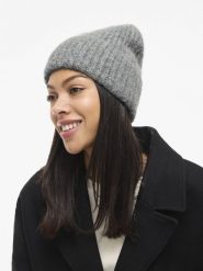 Vila czapka - Vinara Kobiety szary, ONE SIZE. Szare czapki damskie Vila, bez wzorów, z dzianiny. Za 44.95 zł.
