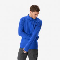 Sweter męski trekkingowy Simond Merino Resist. Niebieskie swetry męskie SIMOND, l, bez wzorów, z elastanu, sportowe, bez kołnierzyka, bez ramiączek. Za 349.99 zł.