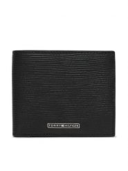 Tommy Hilfiger Portfel Th Business Saffiano Cc And Coin AM0AM14784 Czarny. Czarne portfele męskie Tommy Hilfiger, bez wzorów, ze skóry. Za 329.99 zł.
