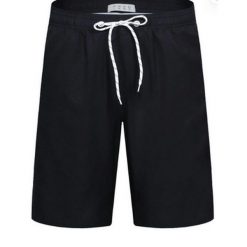 Spodenki szorty plażowe męskie kąpielowe Aptro Men's. Czarne kąpielówki męskie APTONIA, m, bez wzorów. Za 99.99 zł.