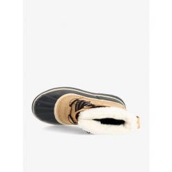 Buty zimowe damskie Sorel Caribou. Czarne obuwie trekkingowe damskie Sorel, bez zapięcia. Za 550.99 zł.