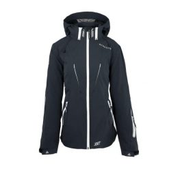 Kurtka narciarska damska Bergson2 ISSUE STX. Czarne kurtki sportowe damskie Bergson, na zimę, l, bez wzorów, bez ramiączek, bez kaptura, narciarskie. W wyprzedaży za 767.00 zł.