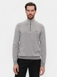 Calvin Klein Sweter K10K112735 Szary Regular Fit. Szare swetry męskie Calvin Klein, m, bez wzorów, z bawełny, bez kołnierzyka, bez ramiączek. Za 309.99 zł.