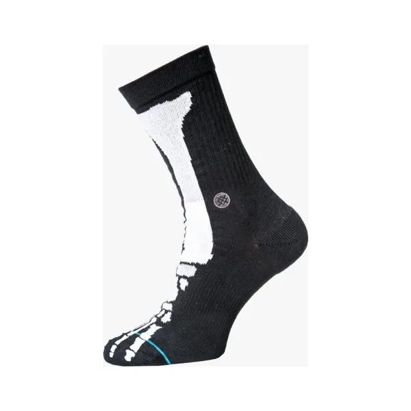 Stance Skarpety Bones 2 , czarny, rozmiar L. Czarne skarpetki damskie Stance, bez wzorów, z bawełny. W wyprzedaży za 39.99 zł.