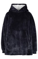 Trespass Cosiness – oversize bluza z kapturem At300 Navy. Niebieskie bluzy damskie 2117 OF SWEDEN, bez wzorów, z polaru, bez ramiączek, z kapturem. Za 213.35 zł.