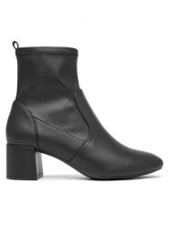 Aldo Botki Tirgus 13805877 Czarny. Czarne botki damskie Aldo, bez wzorów, ze skóry, bez obcasa, na słupku, bez zapięcia. Za 309.99 zł.