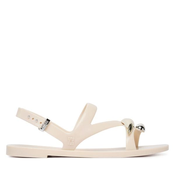 Sandały Melissa. Brązowe sandały damskie Melissa, bez wzorów, bez obcasa, na płaskiej podeszwie, bez zapięcia. Za 182.99 zł.