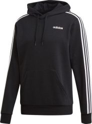 Adidas Bluza męska Essentials 3 Stripes Pullover French Terry czarna r. S (DU0498). Czarne bluzy męskie Adidas, m, bez wzorów, bez ramiączek, bez kaptura. Za 182.12 zł.
