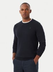 KARL LAGERFELD Sweter 655008 561398 Granatowy Regular Fit. Niebieskie swetry męskie KARL LAGERFELD, m, bez wzorów, z bawełny, bez kołnierzyka, bez ramiączek. Za 579.99 zł.