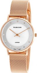 Zegarek Rubicon ZEGAREK DAMSKI RUBICON RNBD88 - SZAFIROWE SZKŁO (zr583k) NoSize. Niebieskie zegarki damskie Rubicon, szklane. Za 237.99 zł.