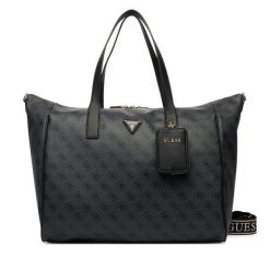 Torba weekendowa Guess. Szare torby podróżne damskie Guess, z aplikacjami. Za 869.99 zł.