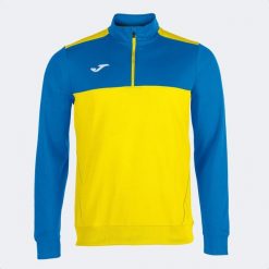 Bluza dresowa 1/2 zip Joma Olimpiada. Niebieskie bluzy męskie Joma, m, bez wzorów, z dresówki, sportowe, bez ramiączek, bez kaptura. Za 261.00 zł.