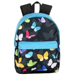 Plecak Perona Butterflies. Niebieskie plecaki męskie 100%, bez wzorów, z materiału, młodzieżowe. Za 158.75 zł.