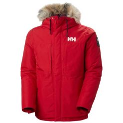 Parka Helly Hansen Coastal 3.0. Czerwone parki męskie Helly Hansen, m, bez wzorów, z syntetyku, casualowe, bez kołnierzyka, bez kaptura. Za 1,529.00 zł.