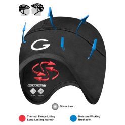 Czapka pod kask rowerowy Gruca. Brązowe czapki męskie GRUCA, na lato, bez wzorów, z dzianiny. W wyprzedaży za 39.99 zł.