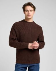 MESKI SWETER LEE CHUNKY CREW NECK ARABICA 112370541. Swetry męskie Lee, xl, bez wzorów, bez kołnierzyka, bez ramiączek. Za 169.99 zł.