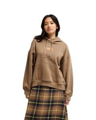 Bluza z kapturem dla Kobiety STANDARD Brązowy. Brązowe bluzy damskie Quiksilver, m, bez wzorów, z bawełny, klasyczne, bez ramiączek, z kapturem. Za 299.99 zł.