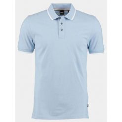Koszulka Polo męska BOSS Parlay 190 AZZURRO regular fit niebieska (50494697-450). Niebieskie koszulki sportowe męskie Boss, m, bez wzorów, bez ramiączek. Za 279.00 zł.