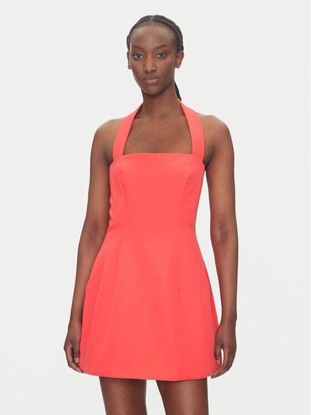 Bardot Sukienka koktajlowa 59857DB Czerwony Slim Fit. Czerwone sukienki damskie Bardot, bez wzorów, z syntetyku, wizytowe, bez kołnierzyka, bez ramiączek. Za 349.99 zł.