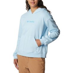 Damska bluza z kapturem Columbia Logo III French Terry. Brązowe bluzy damskie Columbia, s, bez wzorów, sportowe, bez ramiączek, z kapturem. Za 149.99 zł.