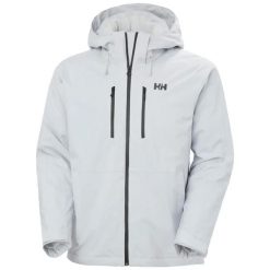 Kurtka narciarska Helly Hansen Juniper 3.0. Szare kurtki sportowe męskie Helly Hansen, m, bez wzorów, z materiału, bez kaptura, narciarskie, primaloft. Za 1,298.50 zł.