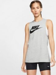 Nike Koszulka Nike Sportswear CW2206 063. Bluzki damskie Nike, bez wzorów, bez kołnierzyka, bez ramiączek. Za 58.40 zł.