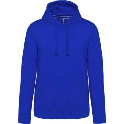 Bluza z kapturem z polaru Kariban. Niebieskie bluzy męskie KARIBAN, m, bez wzorów, z polaru, z kapturem. Za 193.50 zł.